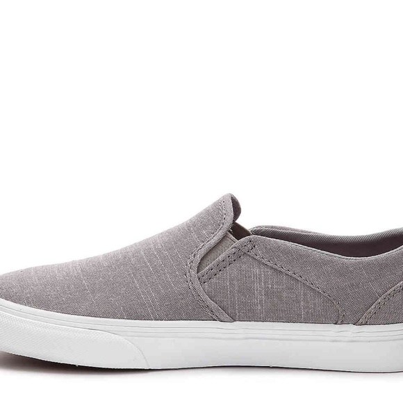 vans asher chambray slip on
